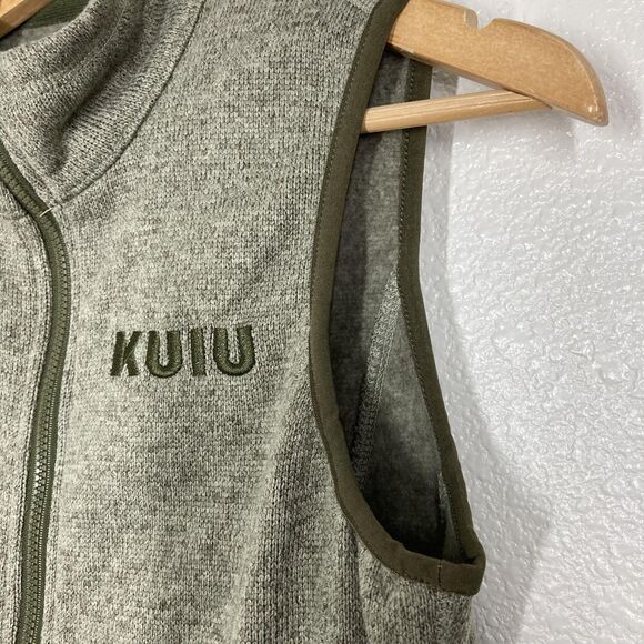 Kuiu Base Camp Vest Mens Small Gray High Loft Sweater Fleece Full Zip Jacket - Picture 5 of 15